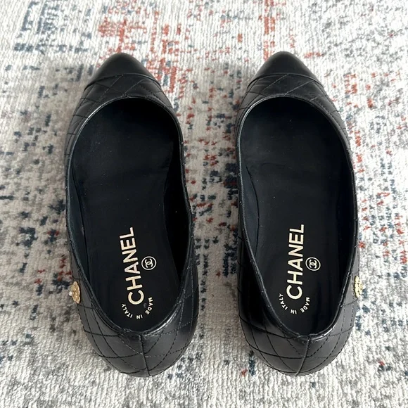 Chanel ballerina shoes size 37.5 - Picture 3 of 6